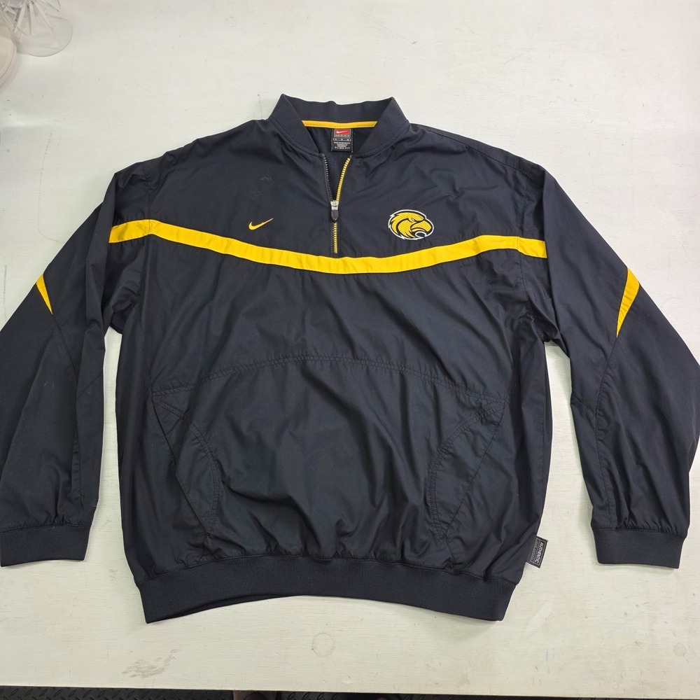Nike Clima-Fit NCAA Southern Miss 1/4 Zip Pullover Windbreaker Jacket Men's Sz L